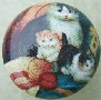 CERAMIC CABINET KNOB CAT CATS KITTEN pretty#4
