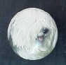 ceramic cabinet knob old english sheep dog OES