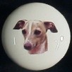 ceramic cabinet knob italian greyhound grayhound