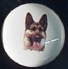 ceramic cabinet knob german shepherd dog