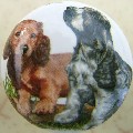 ceramic cabinet knob puppies
