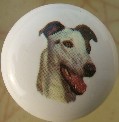 ceramic cabinet knob italian greyhound grayhound