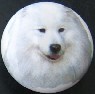ceramic cabinet knob samoyed