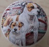 ceramic cabinet knob american staffordshire terrier