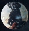 ceramic cabinet knob black labrador retiever