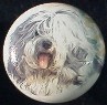 ceramic cabinet knob old english sheep dog OES