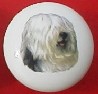 ceramic cabinet knob old english sheep dog OES