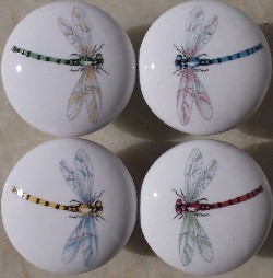 Cabinet knobs with dragonfly Dragonflies