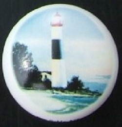 Cabinet Knob Lighthouse Big Sable MI