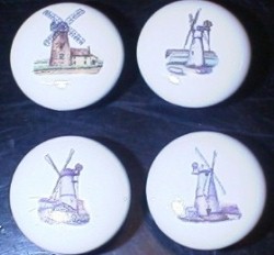 Cabinet Knob Plain Windmills