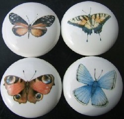 Cabinet Knob Butterfly Butterflies