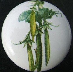 CERAMIC CABINET KNOB KNOBS vegetables VEGATABLES SRTING BEANS GREEN