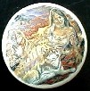 CERAMIC CABINET KNOB KNOBS  WILDLIFE INDIAN MAIDEN MAID WOLVEX WOLF SOUTH WEST SOUTHWEST